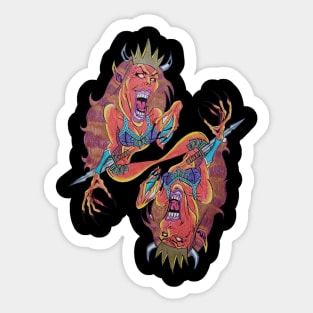 demon woman Sticker